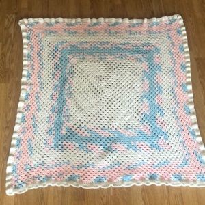 Handmade unisex baby blanket